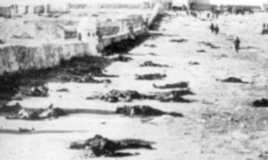 Cadáveres de soldados españoles en Arruit